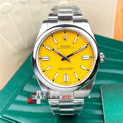 rolex oyster perpetual yellow face|rolex oyster perpetual price new.